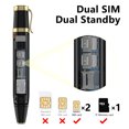 thumbnail image 3 of Pen Phone Portable Fan 3 In 1 Mobile Phone Dual SIM Bluetooth Dial Recorder Magic Sound Pen Phone, 3 of 21