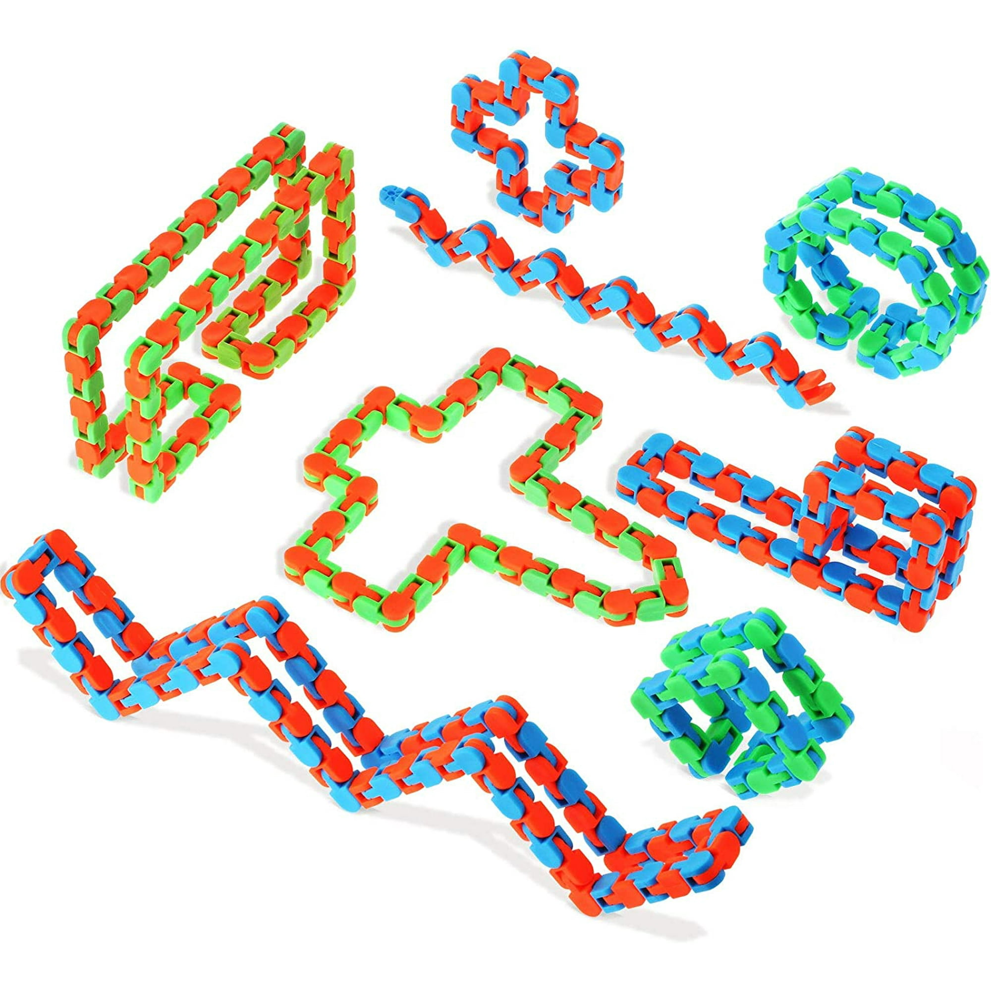 9 Pieces 24 Links Wacky Tracks Click and Snap Fidget Toys Multicolor Snake  Chain Puzzles Finger Sensory Toys for Stress Relief Party Bag Fillers Party  Favors Supplies | Walmart Canada
