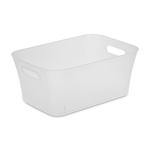 Mainstays Medium Bin Plastic, Clear