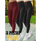 thumbnail image 5 of Set 3 Mallones Mujer Leggings Stretch Leggins Mayon Mallas, 5 of 9