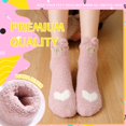thumbnail image 4 of pares de calcetines de invierno de pantuflas peludas para mujer, calcetines cálidos de microfibra de lana mullida para cabina, calcetines suaves y acogedores Sincero  Hogar, 4 of 5