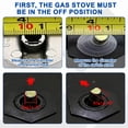 thumbnail image 5 of Uxcell 5 Pcs Gas Stove Knob 0.31'' Cooker Replacement Knobs Durable Metal Surface Switch Silver Tone, 5 of 6