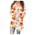thumbnail image 2 of LOVZFMLL Cardigan for Women's Fashionable Long Sleeved Floral Printed Cardigan Jacket Tops, 2 of 6