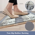 thumbnail image 6 of Findosom 2pcs Gray Kitchen Rug Set,18"x30"+18"x47" Non-slip Anti-Fatigue Kitchen Mats Farmhouse Waterproof Kitchen Runner,Ergonomic Comfort Cushioned Standing Mat for Floor,Home,Office,Sink,Laundry, 6 of 8