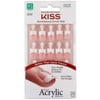 Kiss Revolutionary French Nails Acrylic Real Short Length, 28 Ct