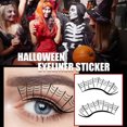thumbnail image 4 of Delineador de ojos para Halloween 1 par de pegatinas telaraña murciélago Wdftyju sombra de ojos tatuaje pegatina Festival maquillaje de Halloween herramientas de belleza, 4 of 7