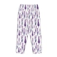 thumbnail image 5 of Goofa Lavender Flowers Printed Soft Pajama Pants for Women, Wide Leg Comfy Casual Lounge Yoga Pants-Medium, 5 of 9