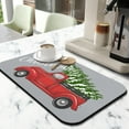 thumbnail image 4 of Christmas Dish Drying Mat 2 Pack 19.5x12Inch Christmas Gifts Christmas Decorations Drying Mat for Kitchen Counter Ultra Absorbent and Non-Slip Coffee Machine Mat Dish Drainer Rack Mats, 4 of 6