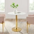 thumbnail image 4 of Verne 35" Artificial Marble Dining Table, 4 of 6