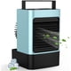 thumbnail image 1 of Mini acondicionador de aire Ventilador de aire portátil personal 600ml Humidificador ajustable recargable Enfriador de agua, Azul Yuarrent HA006352-03B, 1 of 6