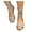 Khaki, variant on Oyedens Strappy Sandals For Women Fashion Casual Peep Toe Slip On Flats Dress Sandals Roman Lace Up Low Heels Sandals