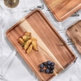 thumbnail image 5 of Clearance Sale!Norbi Wooden Plate Wooden Tray Rectangular Coffee Breakfast Bread Tray Fruit Tray Wooden Tableware Kitchen Supplies C, 5 of 6
