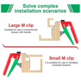 thumbnail image 4 of Adjustable Drawer Fixing Clamp, for Easy and Fast Drawer Front Panel Installation, Drawer Jig Woodworking Tools B, 4 of 5