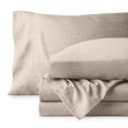 thumbnail image 3 of Bare Home Washed Sheet Set - Premium 1800 Collection - Deep Pocket - 4 Piece - Queen, Pebble Beach, 3 of 7
