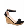 thumbnail image 2 of Seal Women's Fashion Ankle Buckle Strap Wedge Heel Platform Sandal Shoes, 2 of 2