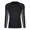 Black, variant on ANFERRY Men Swim Shirts Quick Dry UPF50+ Sun Protection Athletic Rash Guards Long Sleeve Color Block Swimwear
