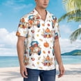 thumbnail image 3 of Fuzoiu Vintage Autumn Truck Print Hawaiian Shirt for Men, Summer Beach Casual Short Sleeve Button Down Shirts, Men’s Beach Summer Shirts with Pocket,XX-Large, 3 of 7