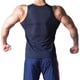 thumbnail image 2 of playera sin mangas ligera de malla para hombre, de secado rápido, chaleco de entrenamiento atlético, playera sin mangas para hombre T47 marino CH marino CH Xishao ropa, 2 of 2