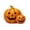 A002- B, variant on Halloween Pumpkin Decor 3 Inch Jack O Lantern Decor Spooky Halloween Decorations for Home Indoor Outdoor Halloween Table Decor Fall Halloween Party Display Orange, 1 Pack