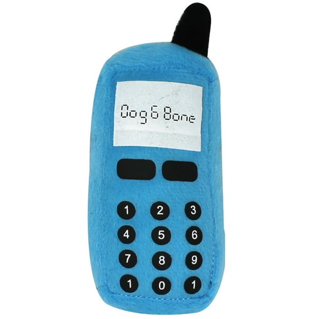 Dog Squeaky Toy Plush - Biteproof Cell Phone Stuffed Puppy Toy Pet Teething Toy