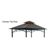 thumbnail image 4 of ​APEX GARDEN ​​Replacement Canopy Top for Model #L-GG001PST-F 8' x 5' Brown Double Tiered Canopy Grill BBQ Gazebo (Top Only), 4 of 6
