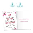 thumbnail image 3 of Tree-Free Greetings Wedding Greeting Card 2 Pack, 100% Recycled Paper, 5 x 7, Champagne Piled High (GT65670), 3 of 5