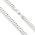 thumbnail image 3 of Miabella Solid 925 Sterling Silver Italian 7mm Diamond Cut Cuban Link Curb Chain Necklace for Men Women (Length 22 Inches), 3 of 7