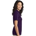 thumbnail image 4 of Port Authority ®  Ladies Silk Touch Performance Polo. L540 Xs Steel Grey, 4 of 4