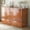 Cherry, variant on BALUS Murphy Cabinet Bed, Queen Size Memory Mattress for Bedroom, Cabinet Bed with Drawers Storage and USB Charging Station, Space Saving Wall Murphy Bed for Guest Apartment, White