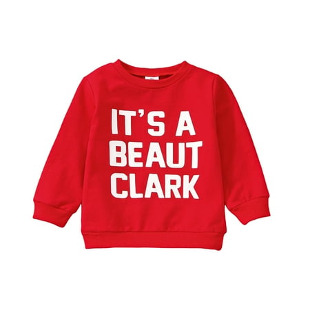 

CIYCuIT Toddler Baby Girl Boy Christmas Outfit Crewneck Sweatshirt Long Sleeve Sweater Shirt Pullover Top Fall Clothes