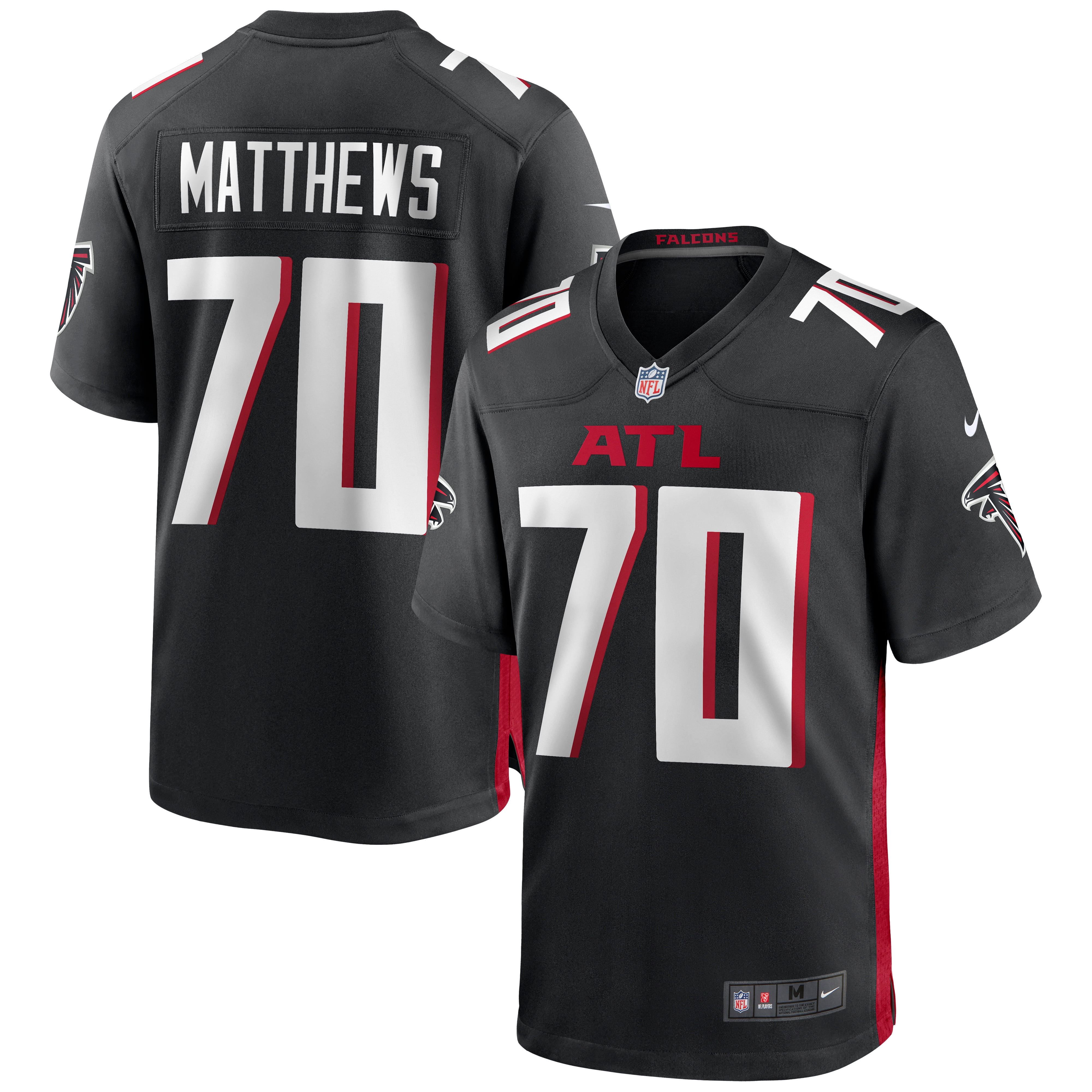 Jake Matthews Atlanta Falcons Nike Game Jersey Black