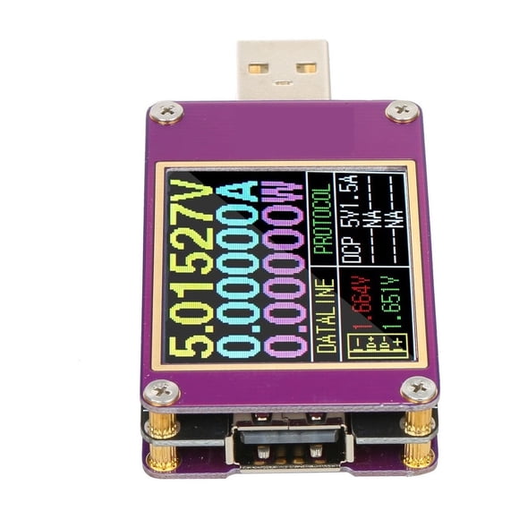 USB Tester Digital Display Color Current Voltage Capacity Tester With Fast Charge Protocol Detection ,Updated USB Tester