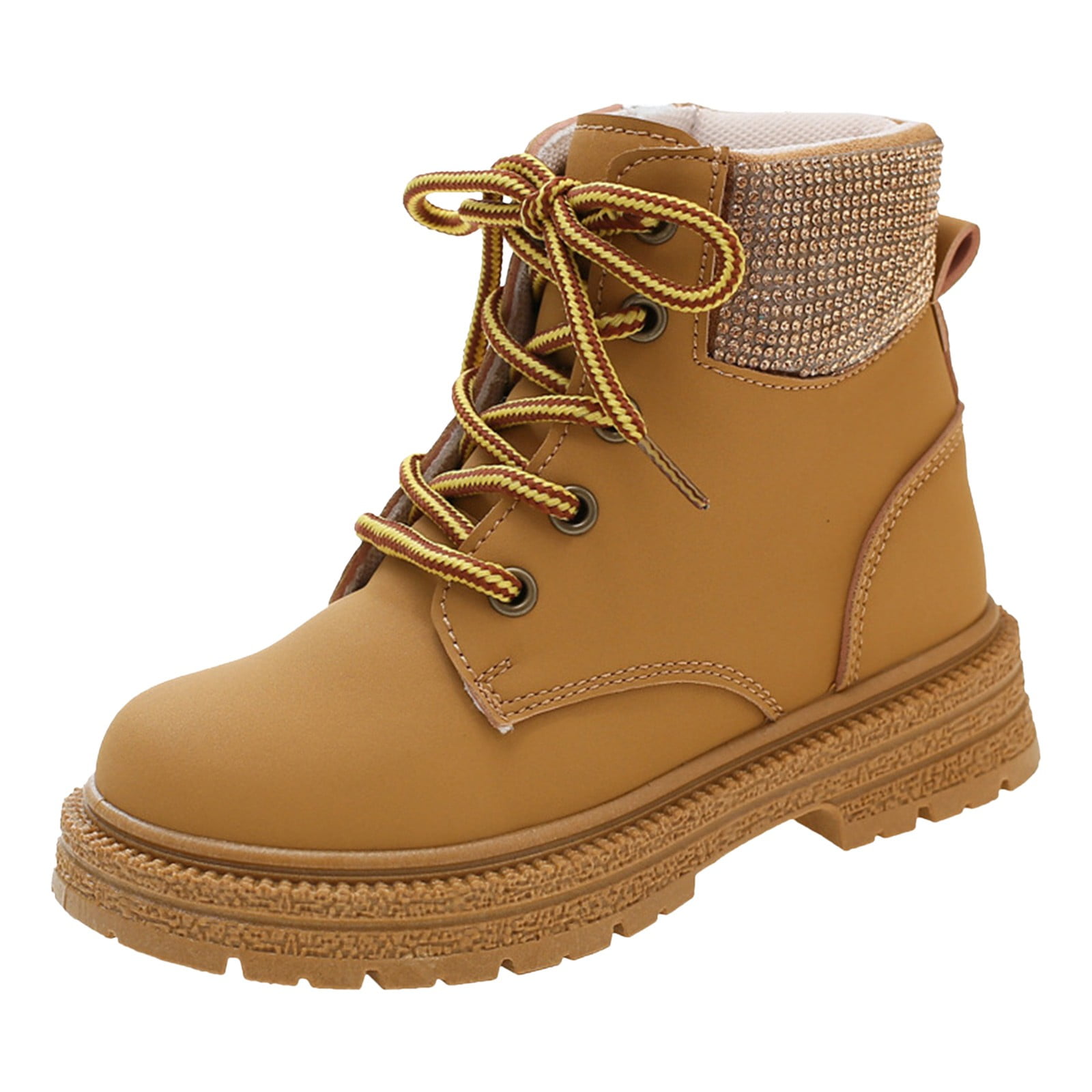 nsendm Girls Shoes Big Kid Girl Shoes Size 13 Girls Anti Slip Boots for Middle and Large Children Fashionable Anti Slip Soft Winter Boots Kids