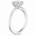 thumbnail image 3 of HeartsAndYou 2ct Princess Cut Moissanite Engagement Ring for Women 18k White Gold over Silver Classic Solitaire, 3 of 5