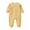 Yellow, variant on Footless Pajamas Baby Boy Baby Boy Clothes Infant Long Sleeve Romper Waffle Knit Little Dude Embroidered Jumpsuit with Hat 0 3 6 9 12 18 24 Months (Yellow,12-18 Months)