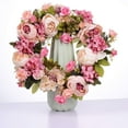 thumbnail image 3 of Clearance! Fenull Spring Home Wreath Peony Wreath Door Artificial Wreath Decoration Round Home Decor, Artificial Flowers for Outdoors Clearance Sale, 1Pc Garland, 3 of 7