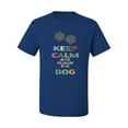 thumbnail image 2 of Wild Bobby, Keep Calm And Blame The Dog Dog Lover Men's Graphic T-Shirt, Royal, 4XL, 2 of 3