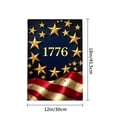 thumbnail image 4 of Amhnf American Independence Day 1776 Stars And Stripes Garden Flag For Home Outdoor Garden Yard Decor 12x18 inch, 4 of 5