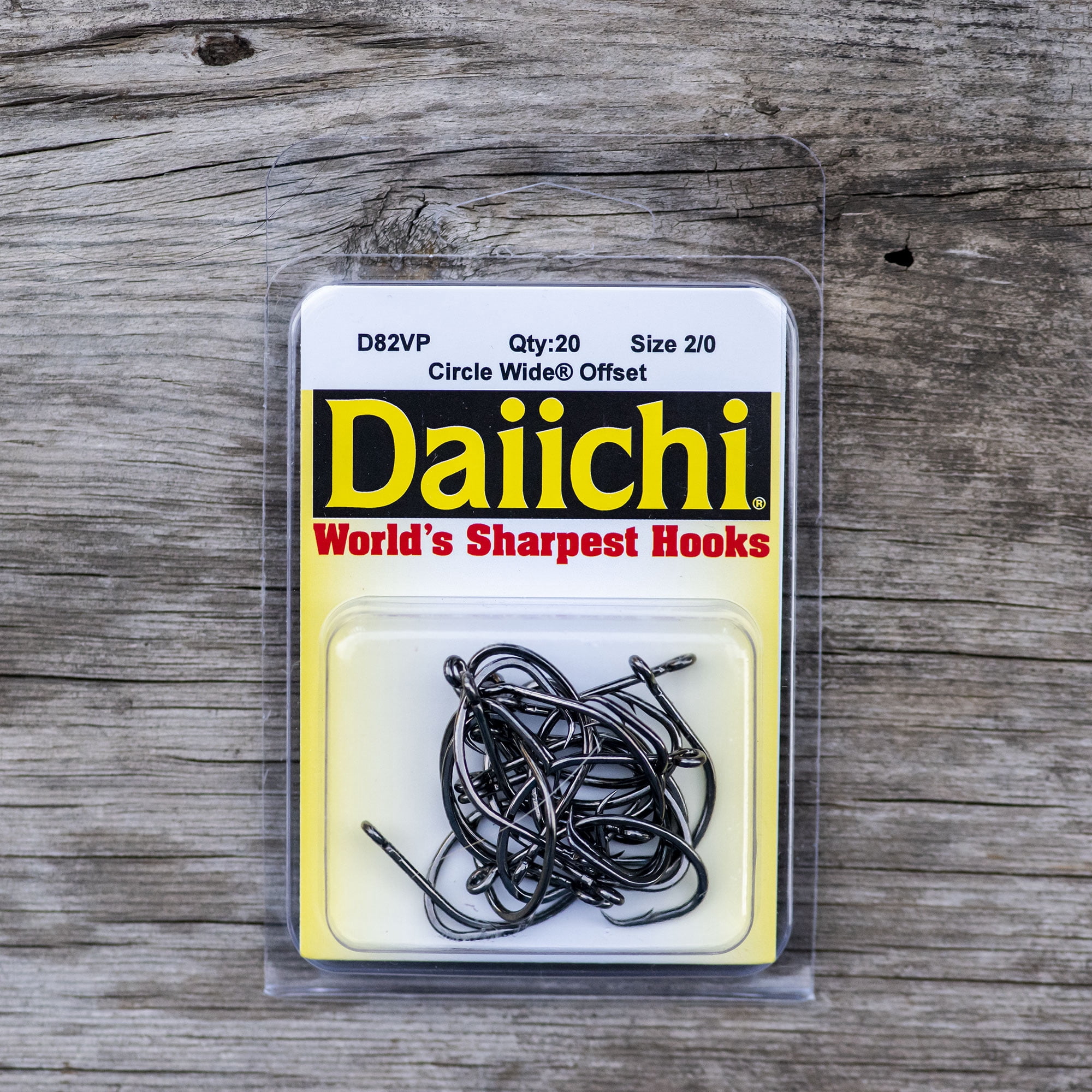 Daiichi D82VP 2/0 Circle Hook Offset Black Nickel Value Clam
