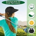 thumbnail image 7 of Ponytail Sun Hats for Women, 2 in 1 Zip-Off Uv Protection Wide Brim Beach Hat Sun Visors, 7 of 7