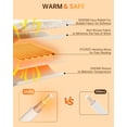 thumbnail image 4 of EastVita Heated Blanket Throw 90x100 Inch Faux Fur 4 Heat Settings 4H Auto Off Overheat Protection Electric Blanket for Home Couch Bed White, 4 of 7