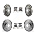 thumbnail image 1 of Transit Auto Front Rear Coated Disc Brake Rotors and Semi-Metallic Pads Kit for Car Mitsubishi RVR Outlander Sport KGF-100729, 1 of 11