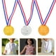 thumbnail image 3 of KAKOWELY 9 medallas de plástico para niños, recuerdos para fiestas deportivas, competiciones de fútbol, premios en el aula y celebraciones por comportamiento, medallas de premio ligeras., 3 of 4