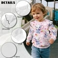 thumbnail image 6 of Uorisanigo Toddler Ruffle Sleeve Fall Cute Elephant Sweatshirt Cute Kids Pullover Hoodie 2-3T Casual Pullover Sweater Tops Athletic T-Shirts Blouse for Girls, 6 of 7
