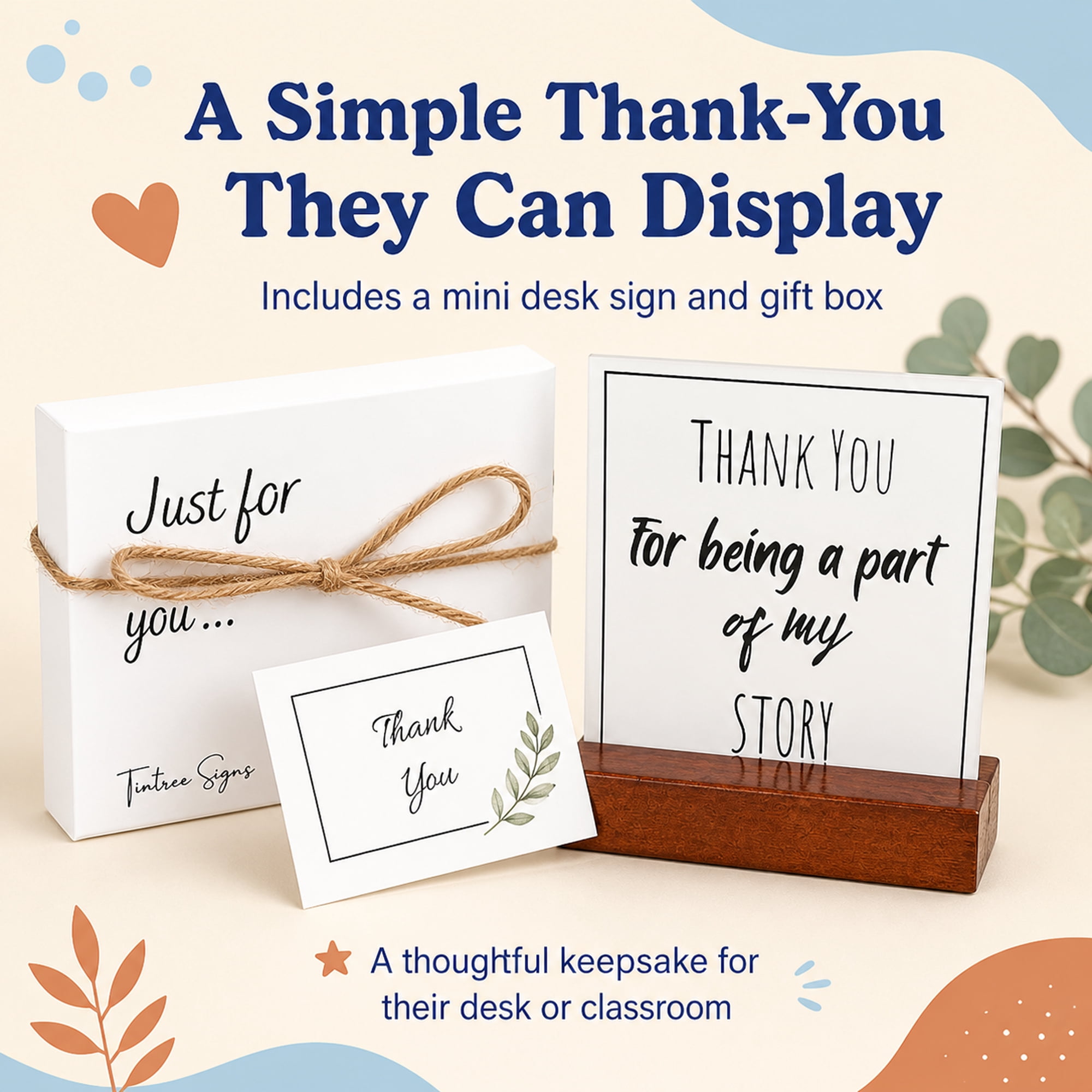 Teacher Appreciation Gift Basket Set, 6-Piece Thank You Gift Box with Travel Mug, Cozy Socks, Bath Bombs, Card & Gift Bag