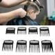 thumbnail image 3 of Fugacal Peinetas Para Cortar El Cabello, 8 Piezas Juego de Peine Guía Para Cortar El Cabello Pinza de Tallado Gradiente Peines Redondos de Corte Fino Para Cortadoras/cortadoras Eléctricas(Black) Fugacal No se aplica, 3 of 6