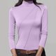 thumbnail image 1 of HongQid Women's Long Sleeve Mock Turtleneck Shirts 2025 Fleece Lined Base Layer Slim Fit Thermal Underwear Tops, 1 of 6