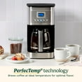 thumbnail image 2 of 14-Cup Coffee Maker, Programmable PerfecTemp Glass Carafe Coffee Machine with 1-4 Cup Setting, Brew Strength Control and Pause, Stainless Steel, 2 of 6