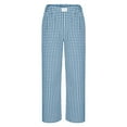 thumbnail image 6 of ZyeKqe Pajamas Pants for Women Low Waisted Sleep Bottoms Wide Leg Plaid Loose Fitted Lounge Pants, 6 of 7