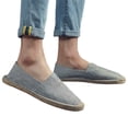 thumbnail image 4 of Yuanlong Mens Casual Shoes Canvas Slip-On Espadrille Flats Lightweight Minimalist Daily Wear Canvas Loafers, 4 of 9
